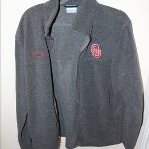 Oklahoma Sooners Columbia Fleece Jacket Large